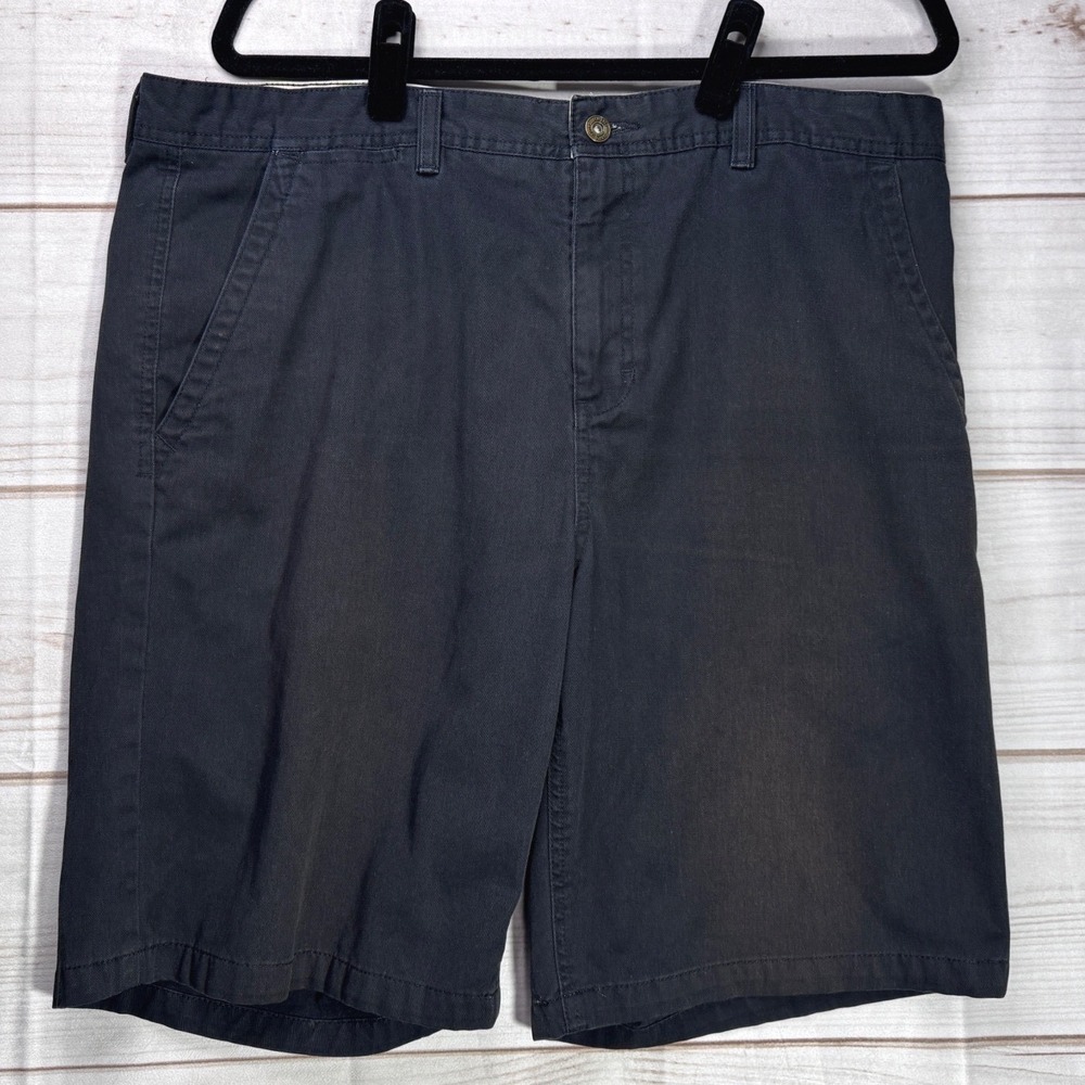 Free World Discord Relaxed Fit Chino Shorts Mens 36 Black Skate Twill